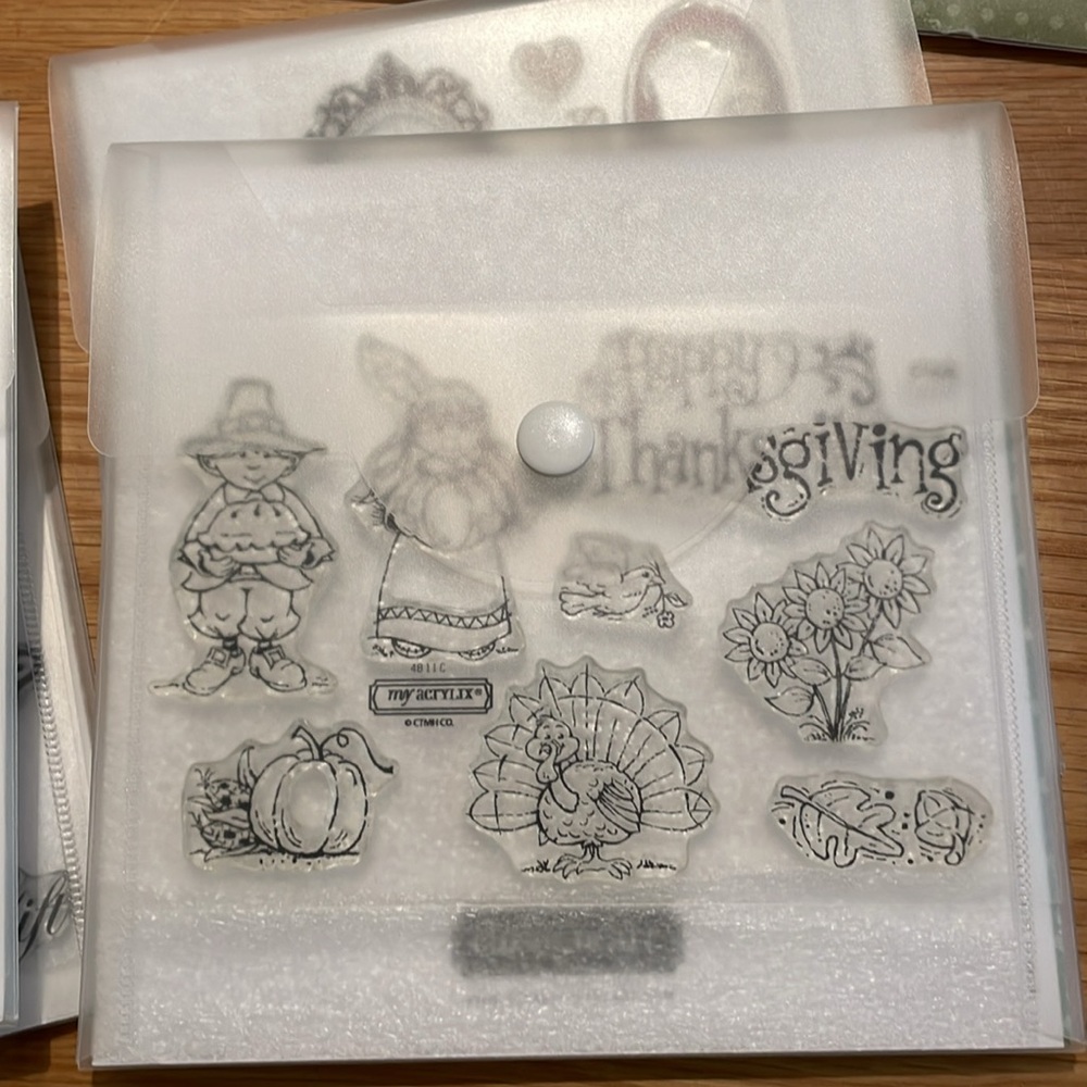 Close to my Heart decorative stamps. Set of 15 with the holders and tweezers. - Picture 10 of 16